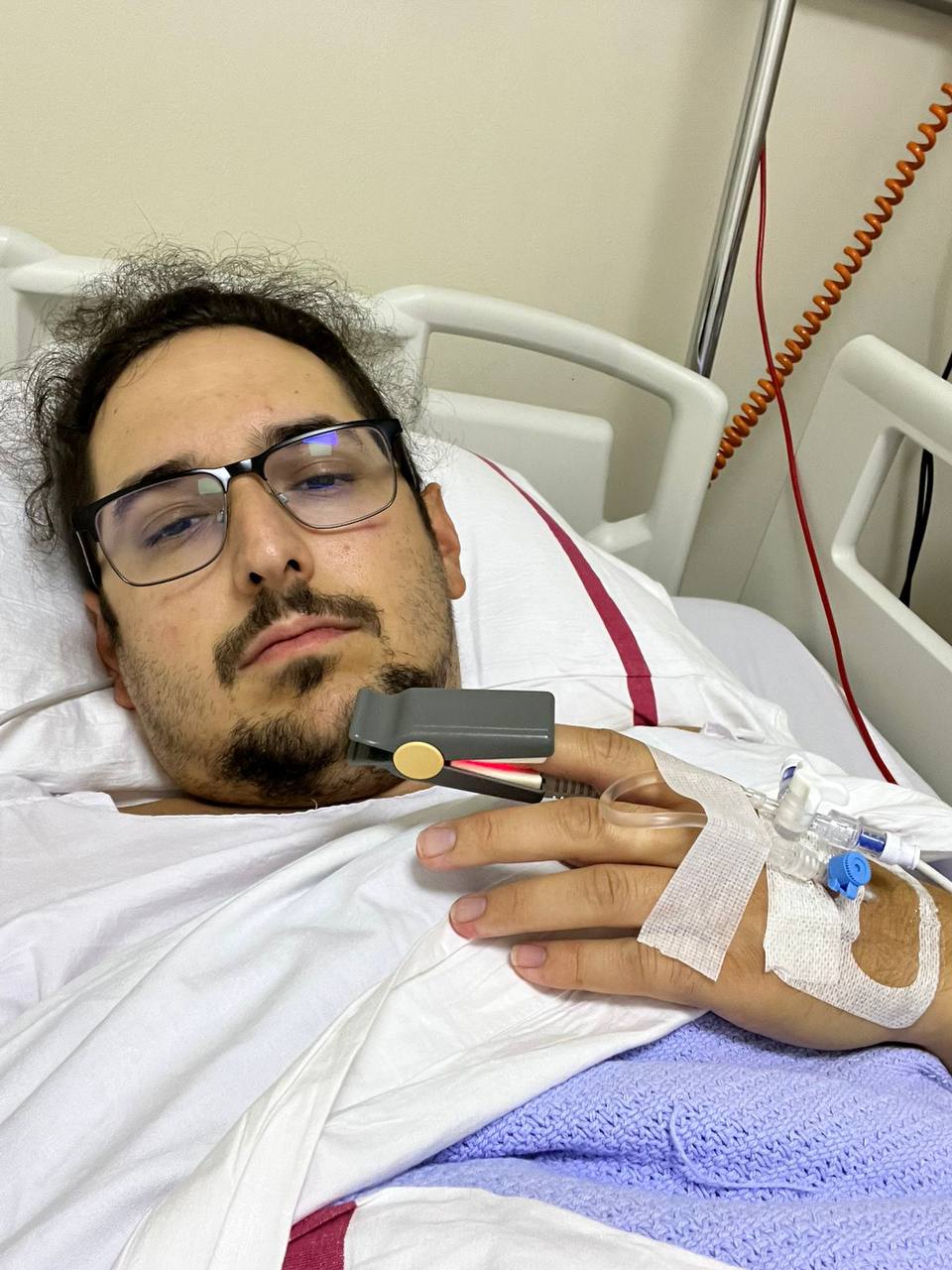 Krankenhausaufnahme nach der Herzattacke