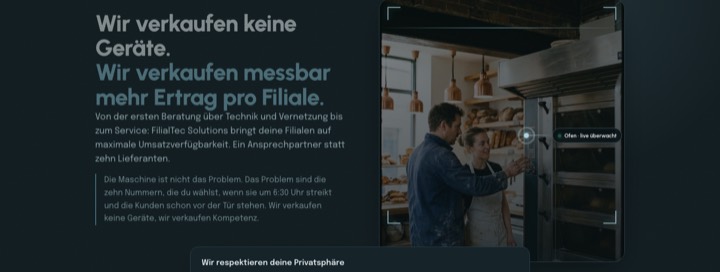 Startseite von FilialTec