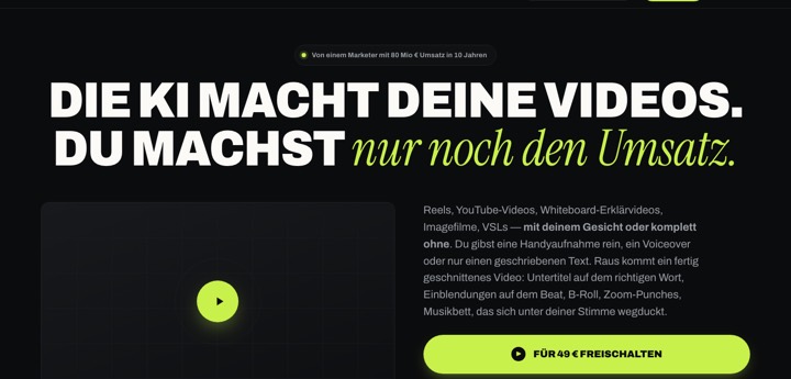 Startseite von Magic Video System